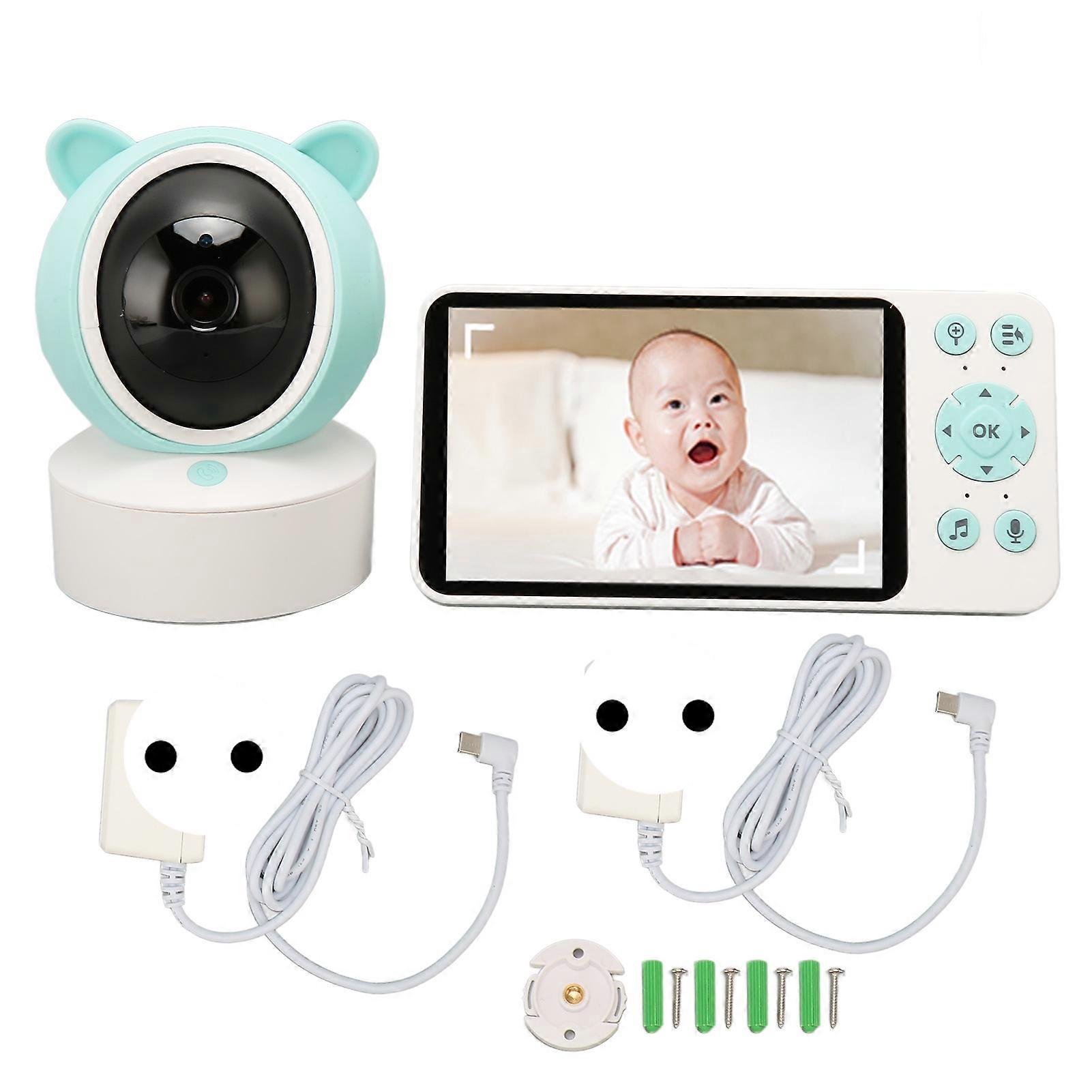 5 Inch WiFi Baby Monitor 1080P Remote Control Wireless Camera Multifunctional Video Monitor