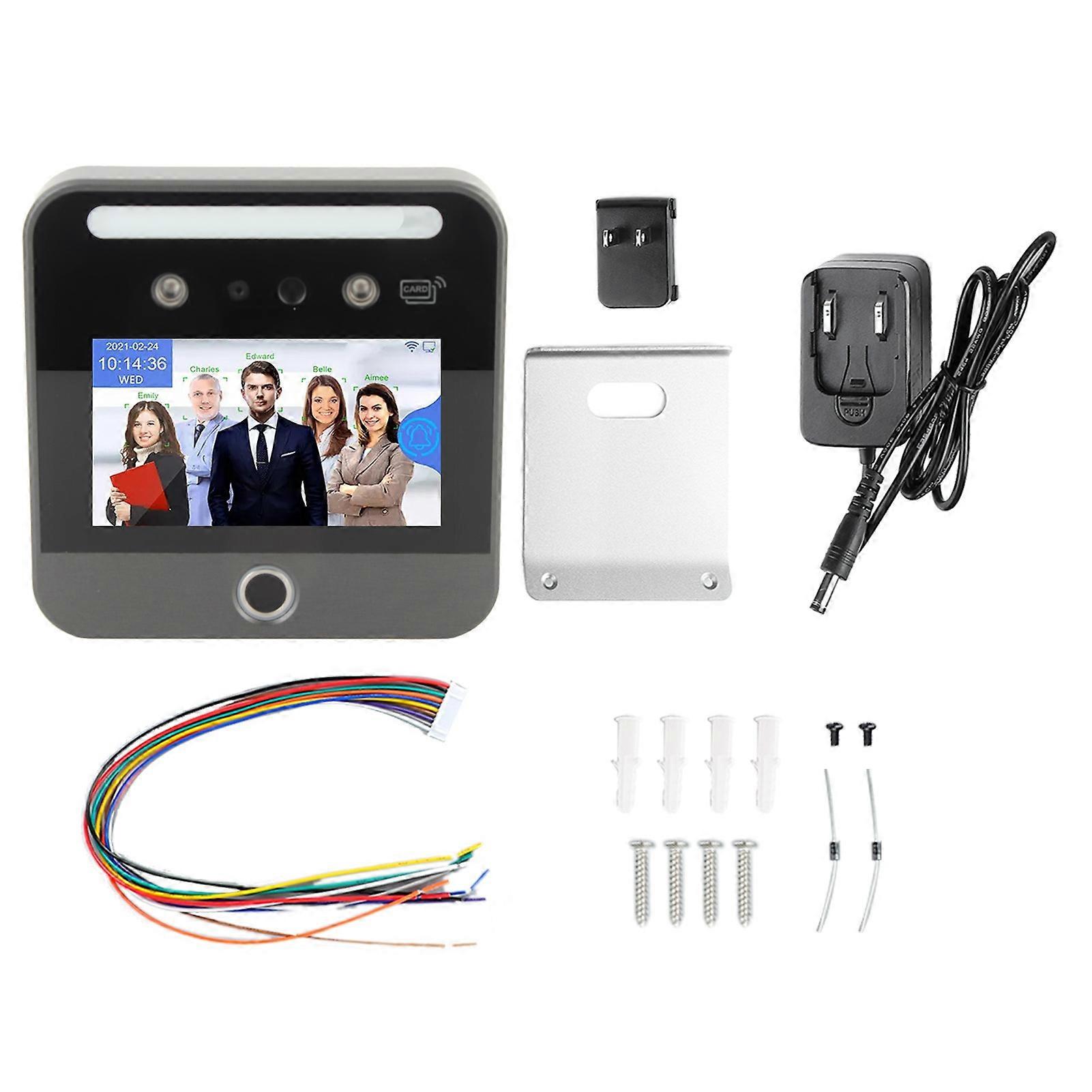 Employee Time Attandence 5in Touch Screen Machine Fingerprint Fast Face Recognition Time Clock