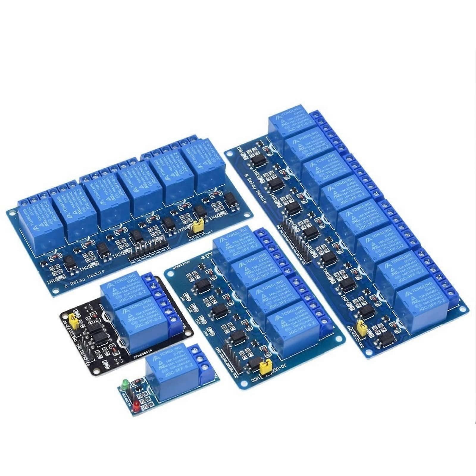 5V 12V 24V 1 2 4 8 Channel Relay Module with Optocoupler, 4 Channel Relay for Arduino and Raspberry Pi
