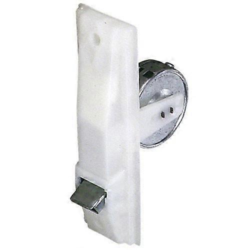 Large format white plastic roller with 22 mm strap.