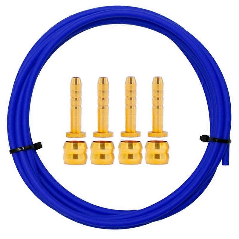 BH59 Bike Brake Tube 2.5M Connector Insert Olive Set,Blue