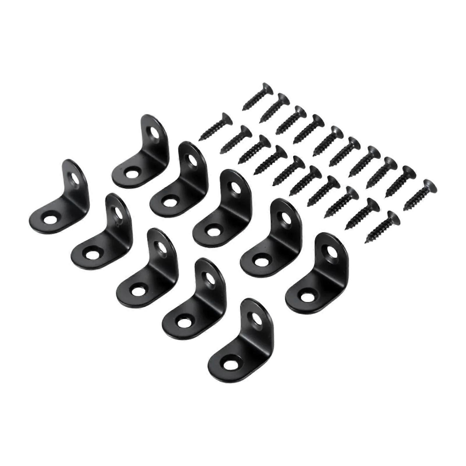 10Pcs L Bracket Corner Brace Corner Fastener Multipurpose Joint Right Angle