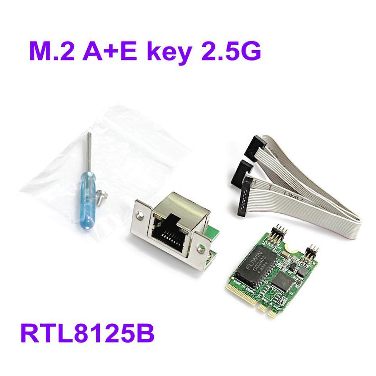 NetworkCard RTL8125B Mini Pcie 2.5Gigabit Ethernet Card 10/100/1000M/2.5Gbps Self Adaptive ServerNetworkAdapter