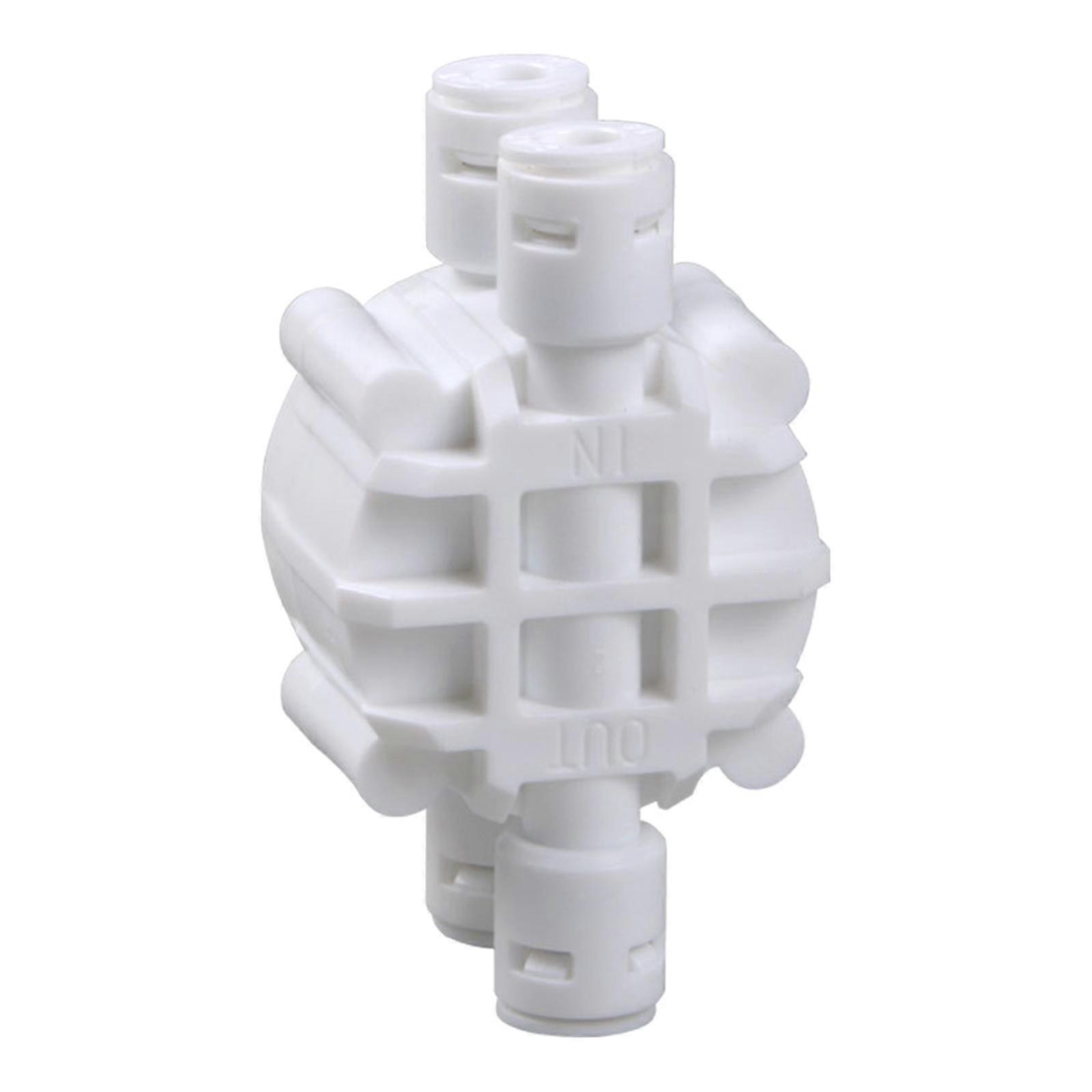 1/4" Hose Quick Connection Auto Shut Off 4 Way Valve Quick Fittings Connection Water Filter Reverse Osmosis System