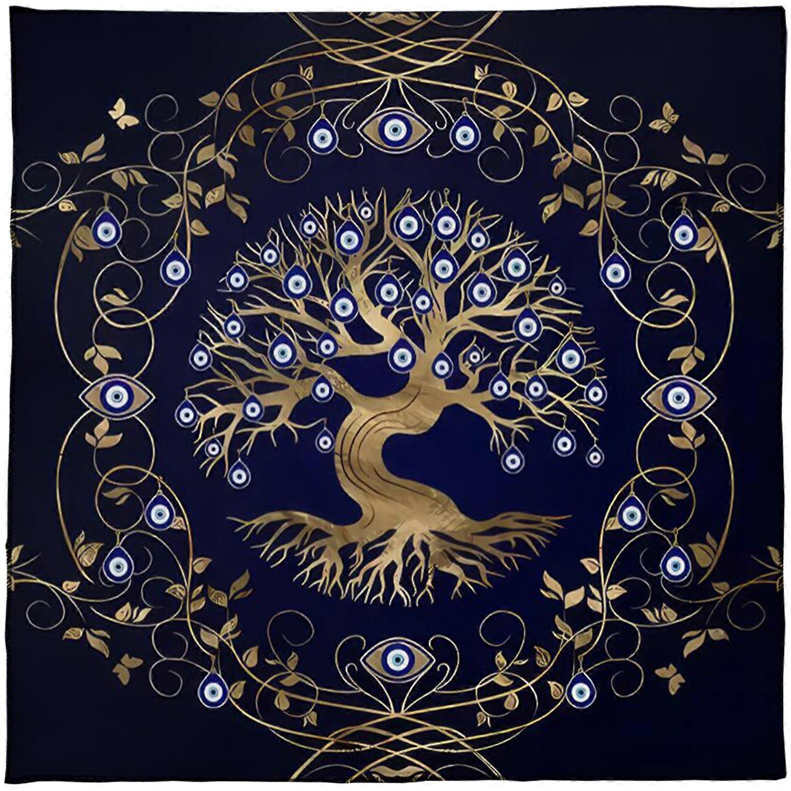 Square Flannelette Tarot Altar Cloth Board Game Pad Astrological Oracles Pad Table Cover Card Mat Divinations Tablecloth  75x75cm