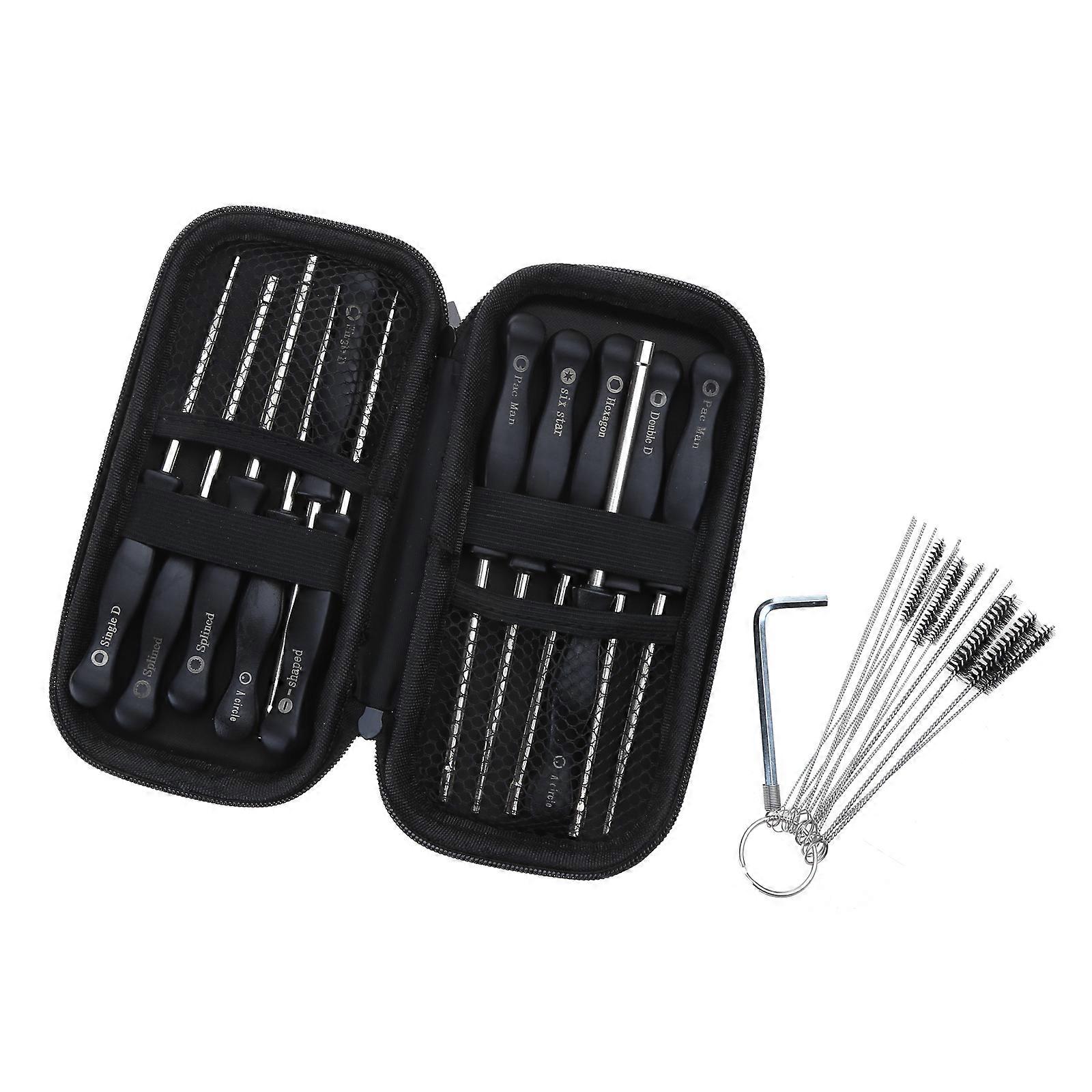 12pcs Carburetor Adjustment Tool with Cleaning Needle Brush for 2 Cycle Engine