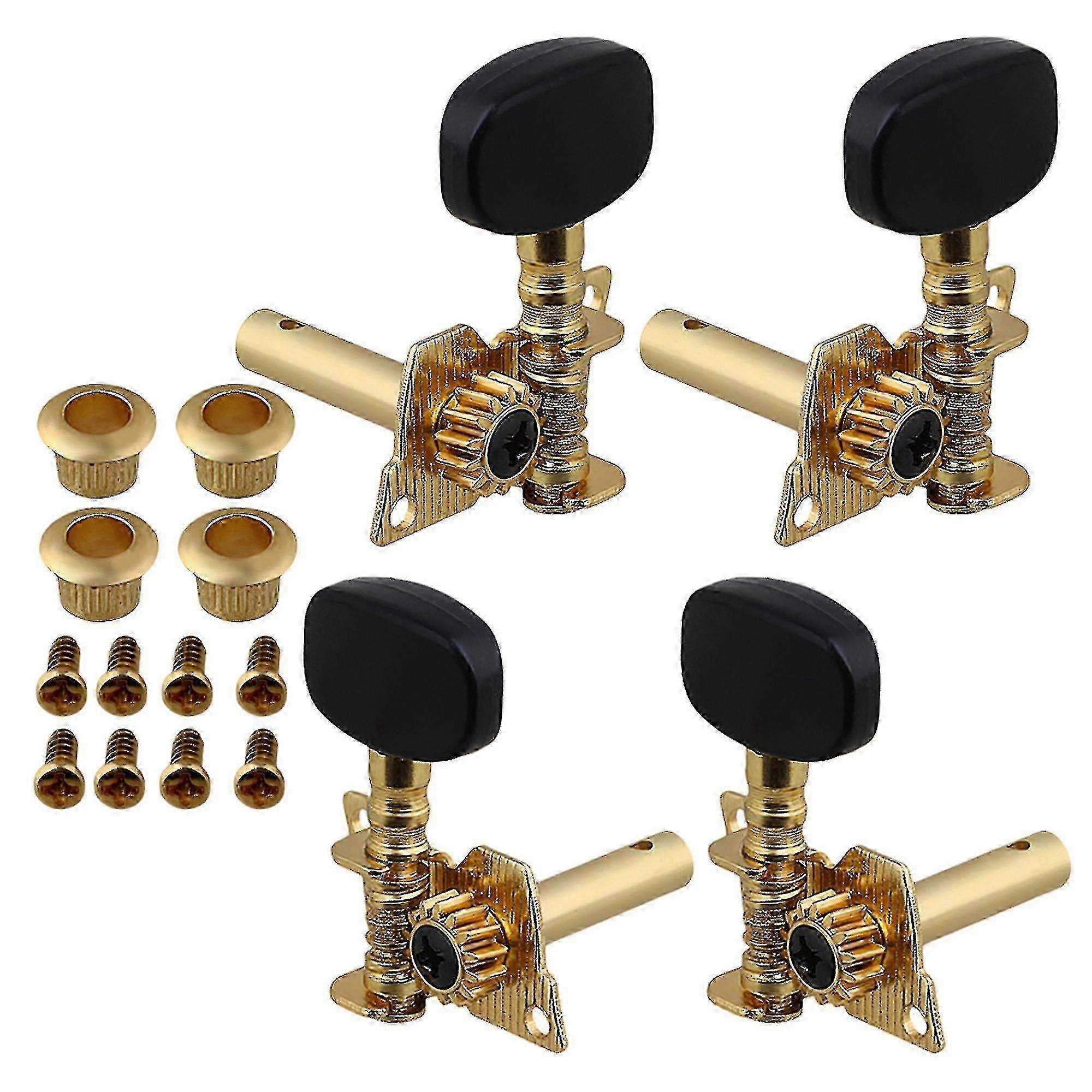 Gold Plated 2R2L Ukulele Tuners for 4-String Guitar
