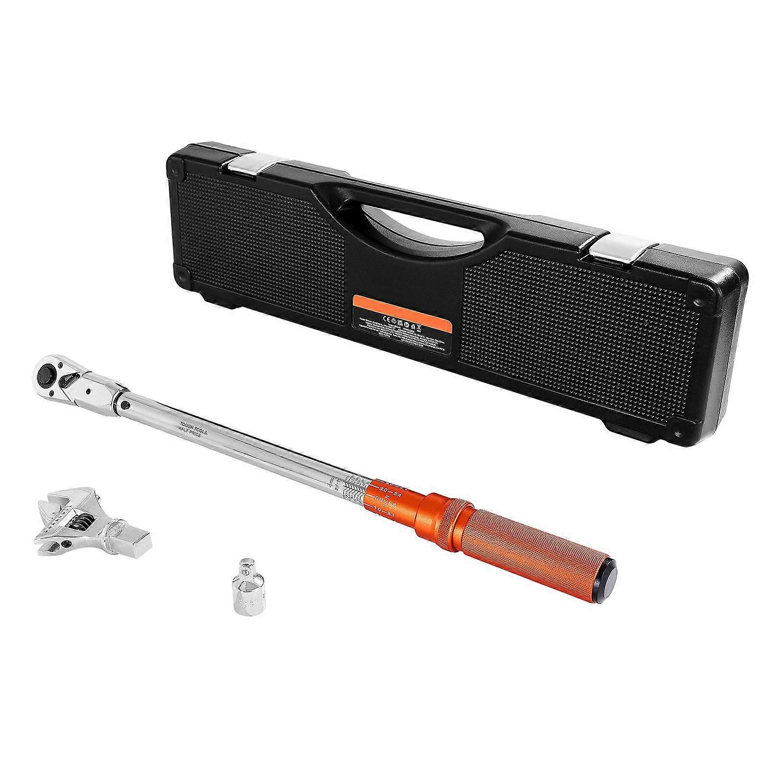 Click Torque Wrench, 1/2 Inch Drive, 20-160 lbf-ft/27.1-216.8 N.m, Dual-direction and Dual Range Scales, 72-Tooth, 2% Precision