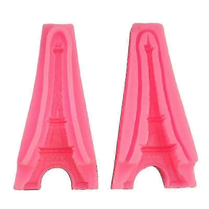 3D Eiffel Tower Cake Fondant Silicone Mold for Sugar Craft, Polymer Clay, Epoxy Resin, and Candle Making, Suitable for Various Decorative Pr