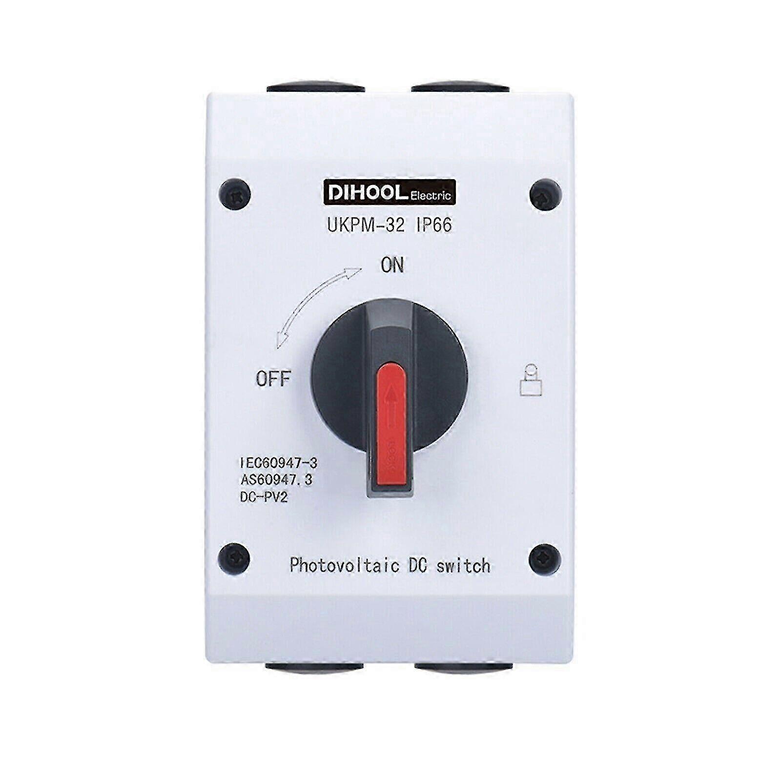 32A 1200V 4 Pole DC Disconnect Switch for Solar PV System - Changeover Switch