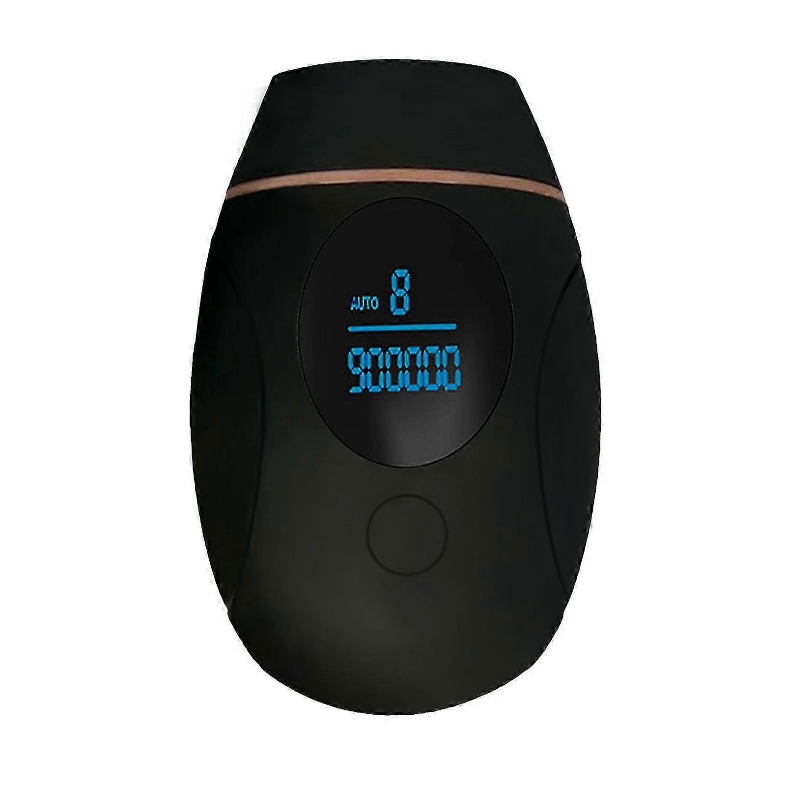 جهاز إزالة الشعر بتقنية IPL الدائم - غير مؤلم للنساء والرجال ، محمول مع نظارات وماكينة حلاقة - EU Plug Black