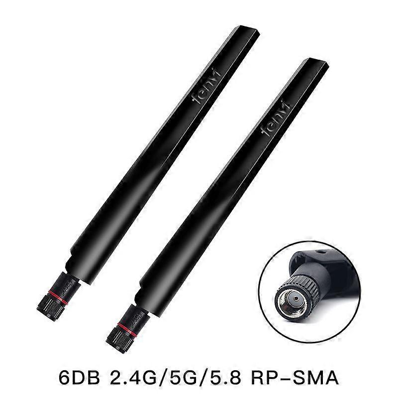 2.4G/5GHz 6DBi 10Dbi RP-SMA Male Connector External Wireless WiFi Antenna Universal Router Network Card
