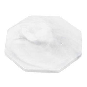 9.5X9.5x0.6cm White Palettes Nail Piece Display Tray Fashion Manicure Color Mixer Chic Nail Art Supp