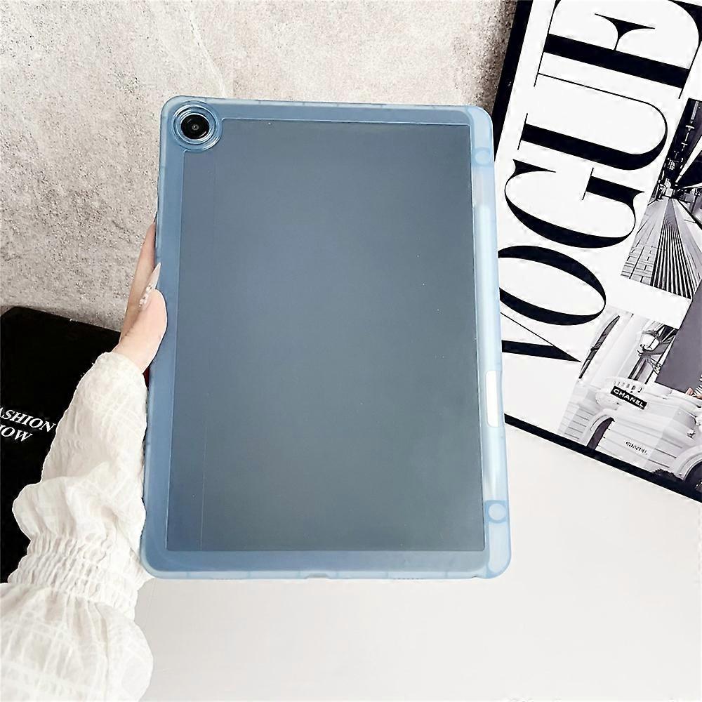Compatible For Samsung Galaxy Tab A9+ Case Clear TPU Anti Drop Tablet Cover with Pencil Holder
