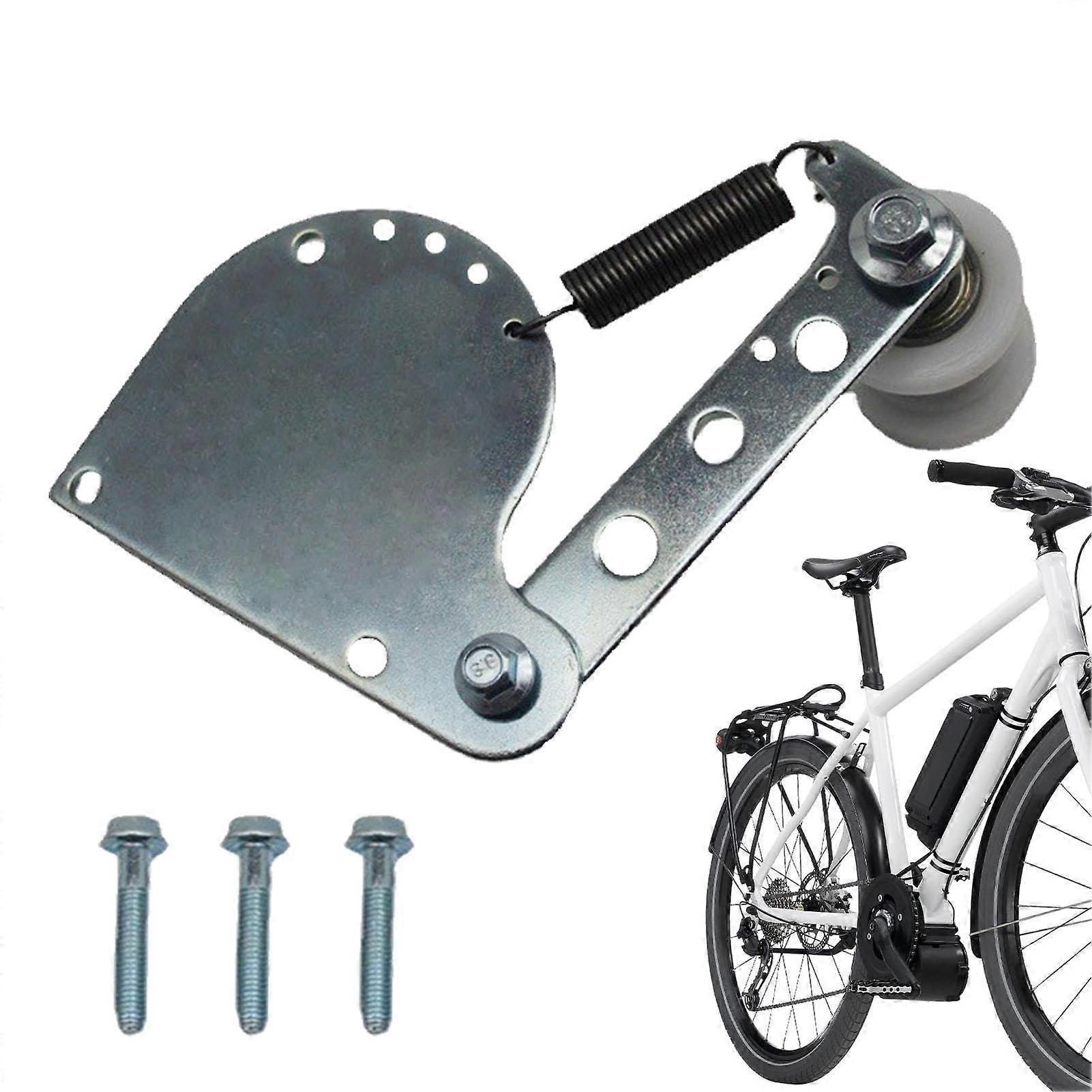 Motorized Bicycle Chain Tensioner | Silver Chain Stabilizer for Electric Bikes | Adjustable Chain Tightener, Durable Design