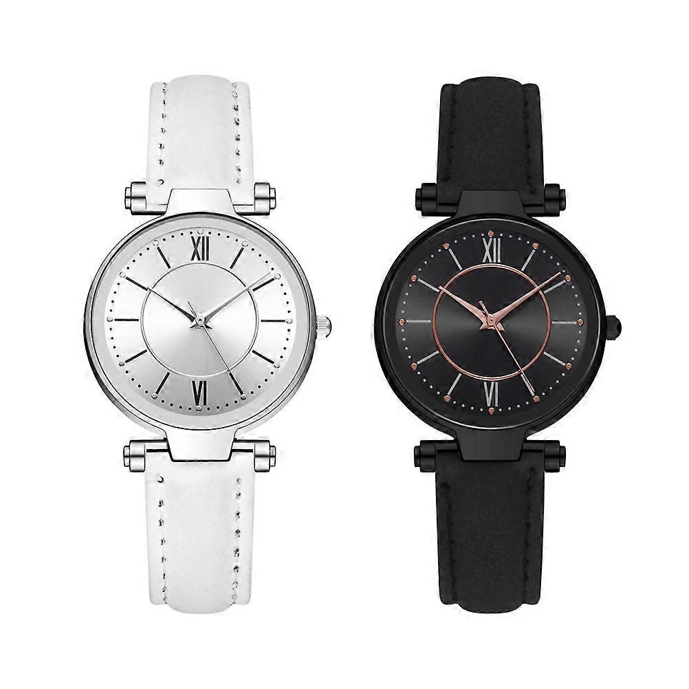 Here's a refined and professional product description based on your input:
**2PCS Women's Quartz Watches – Stylish Casual Ladies Wristwatches