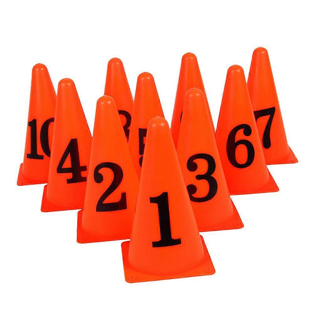 10 Pcs Marker Cones Sign Barrel Durable Football Marker Obstacle