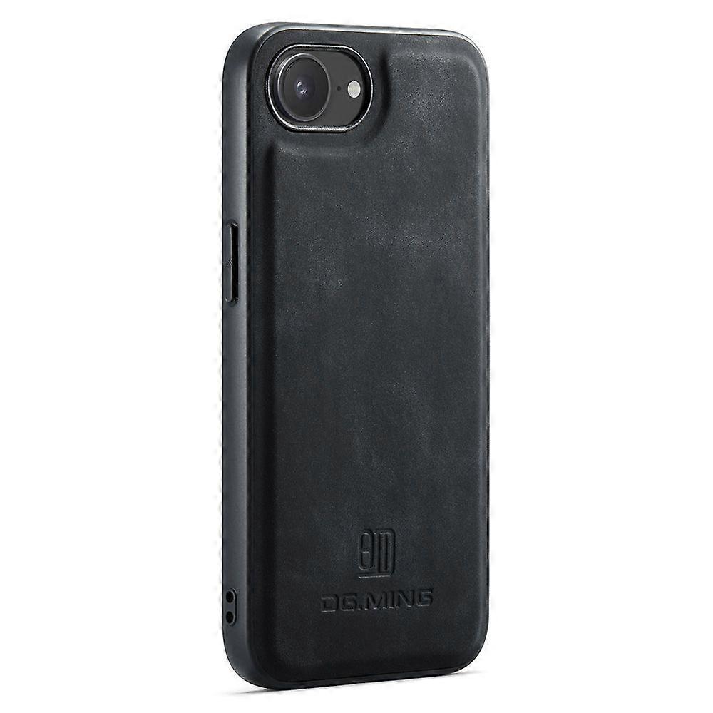 For iPhone 16e Case PU Leather Covered PC + TPU Hybrid Phone Shell