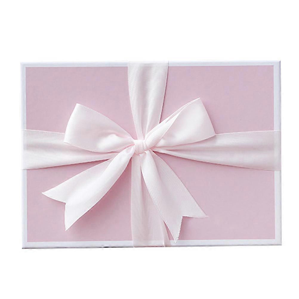 Delicate Treat Box Pink Rectangular present Box Storage Fresh Style 25X18X10cm 1Set