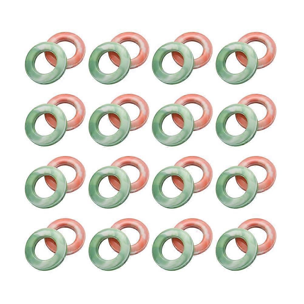 Curtain Rings Hanging Curtains Home Decoration Assorted Color 7.3x7.3cm Smooth Sliding 50Pcs