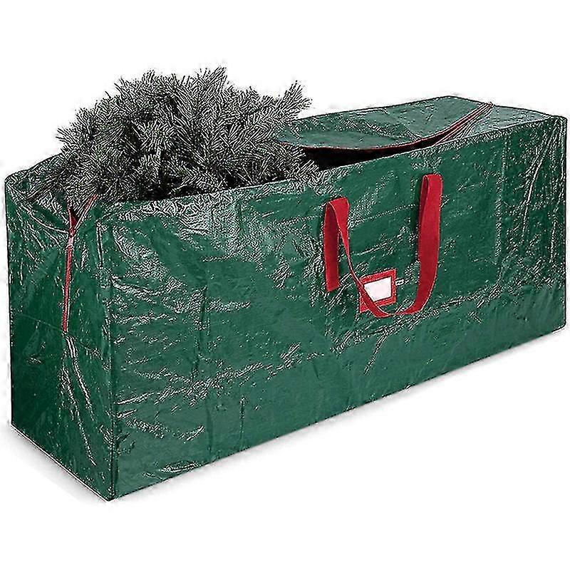 Large Holiday Tree Storage Bag - Accommodates Artificial Trees Up To 9 Ft Tall When Disassembled, Featuring Durable Reinforced Handles & Dou