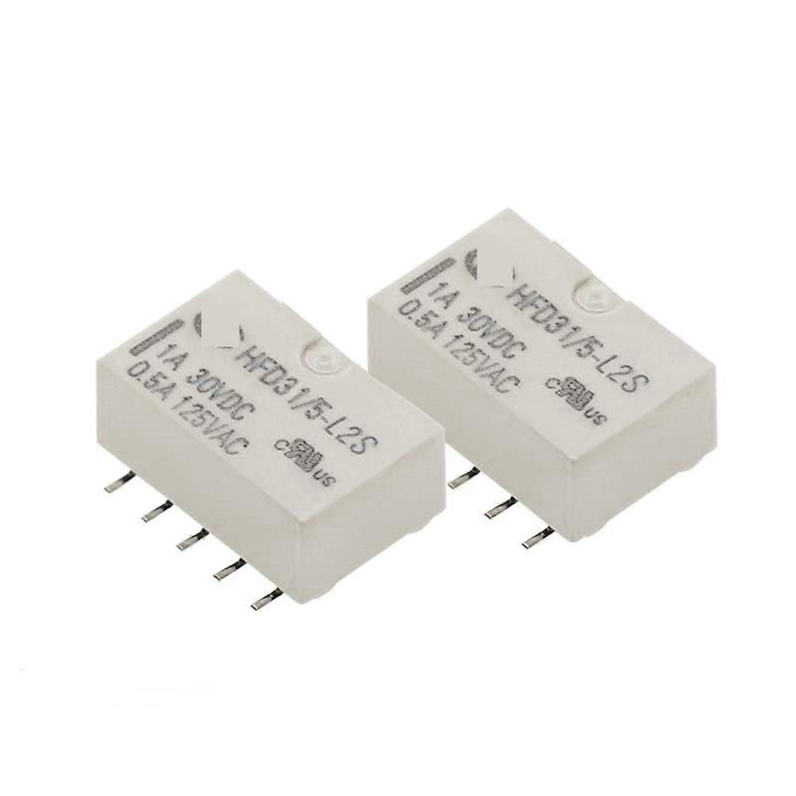 5 parts/lot relay HFD31/5L2 HFD31/12L2 HFD31/24L2 DIP 1A 10PIN HFD31/5L2S HFD31/12L2S HFD31/24L2S SMT HFD31 (Size : HFD315L2S (SMT))