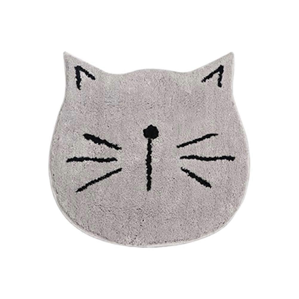 Cat Shaped Rug Bath Accessories Fast Drying Bath Mat 60x60cm 1Pack