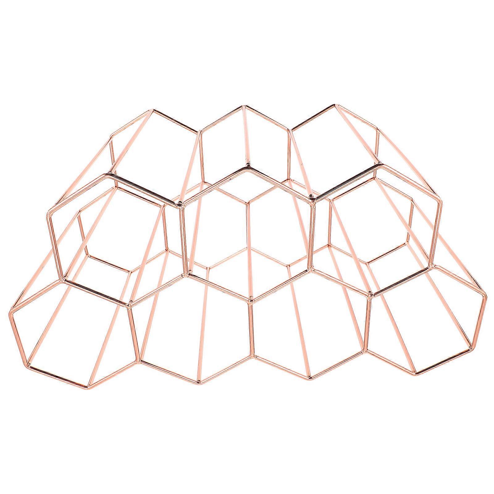 Wine Holder Iron Material Wine Lovers Dining Table 34.5X19CM Scratch-Resistant 1Pack