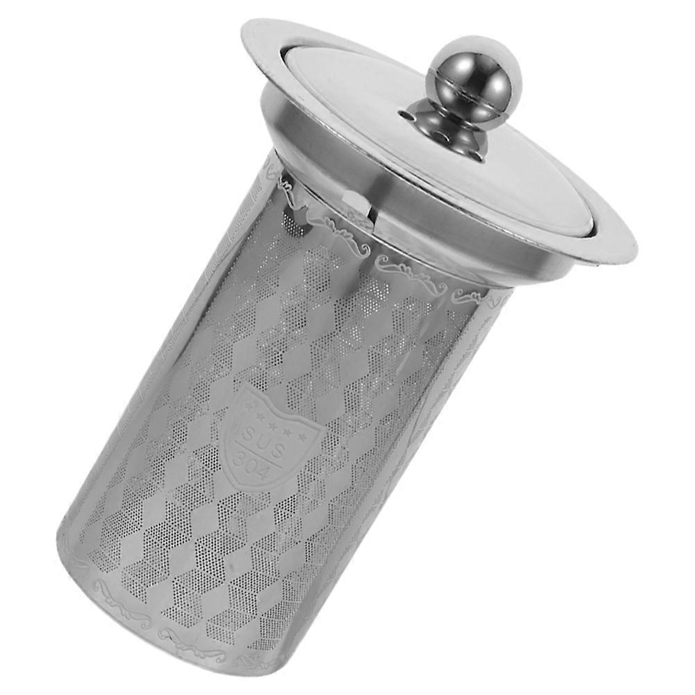 Fine Mesh Tea Infuser Reusable Tea Strainers Office Use Stainless Steel Lidded 1Set
