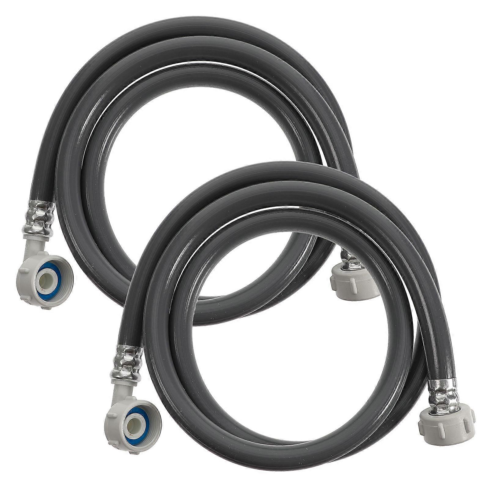 Washing Machine Inlet Hose Extension For Homeowners Black 2Pcs