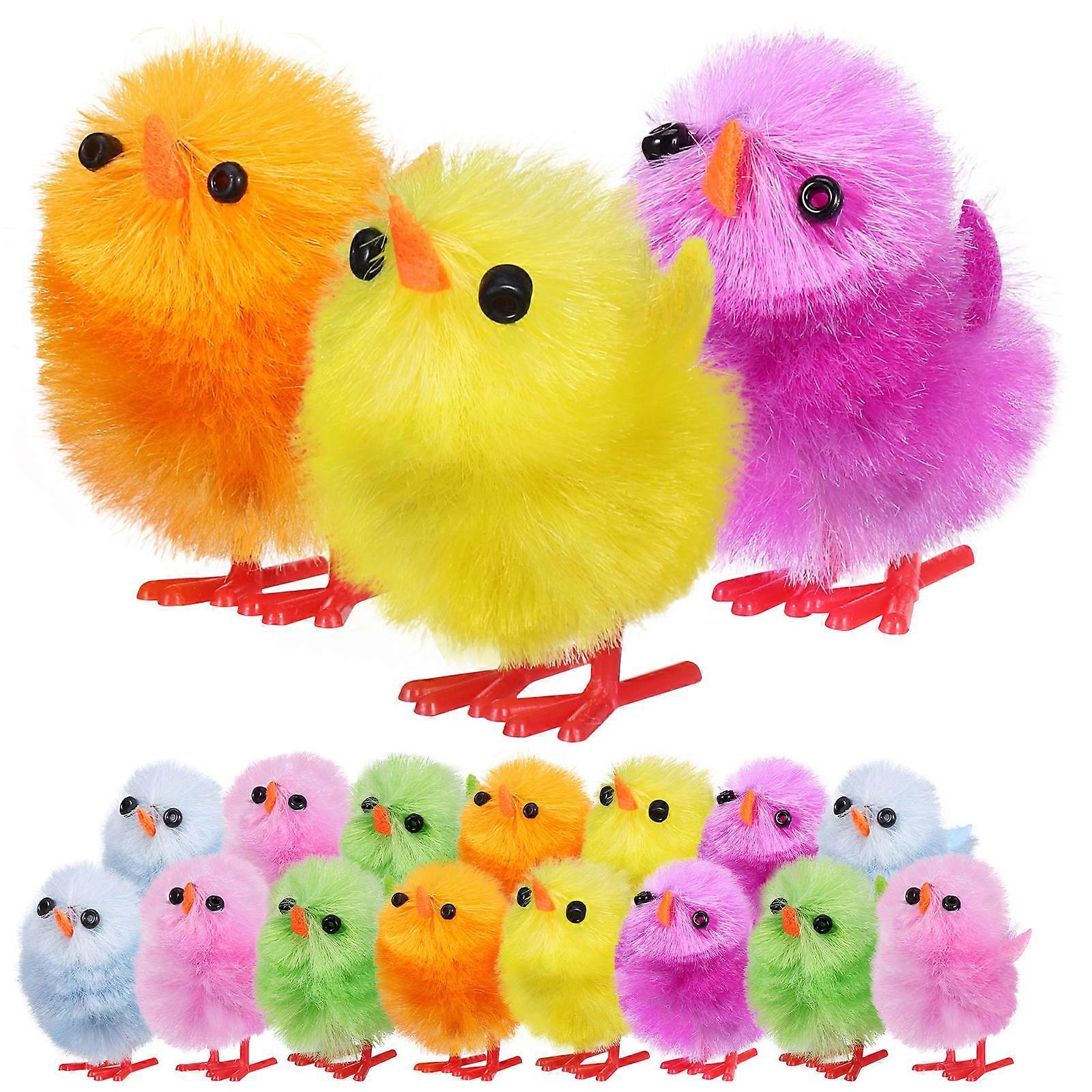 Fluffy Chick Toy Mini Easter Chicks Home Decoration Cute Design 18Pcs