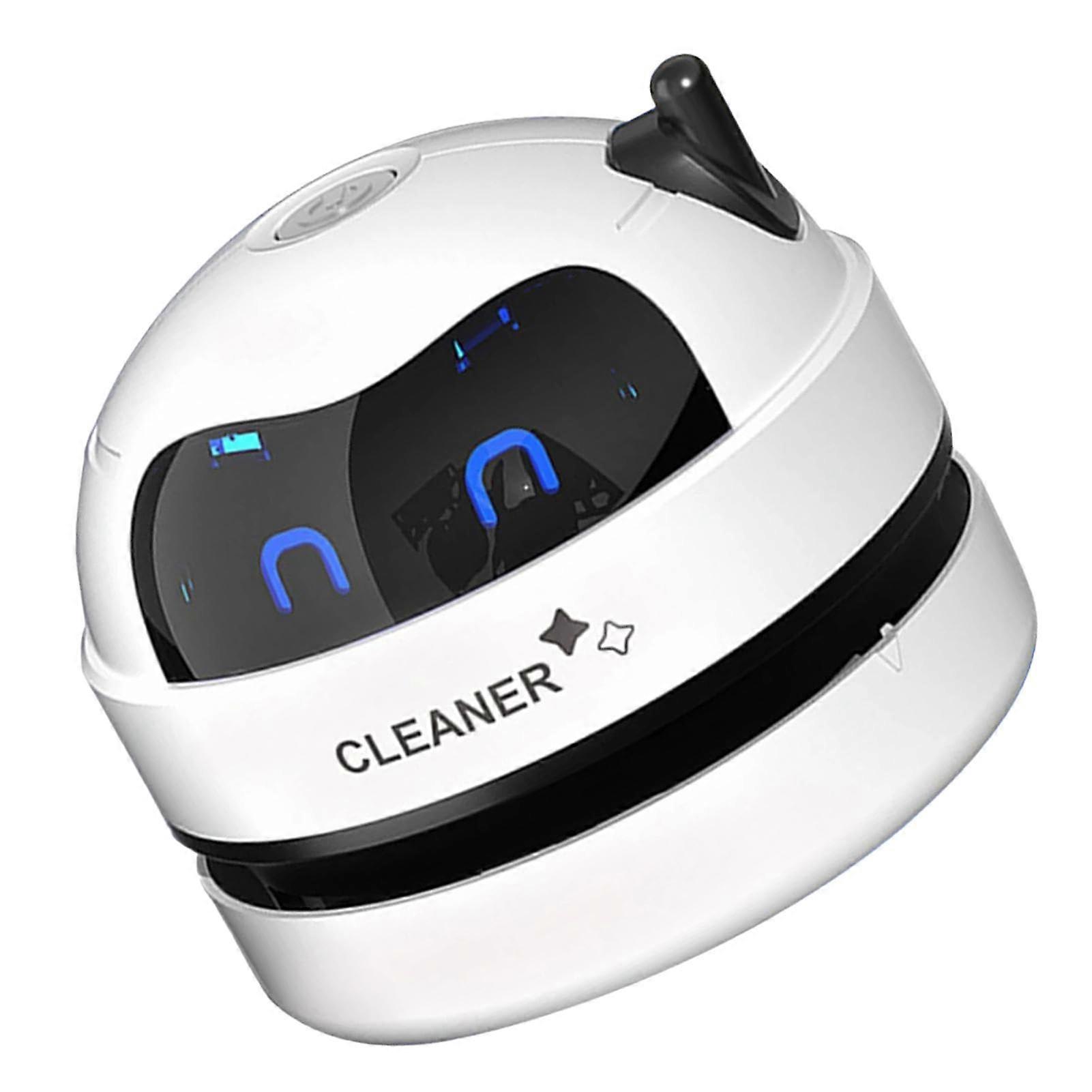 Smart Robot Desktop Vacuum Cleaner Desktop Vacuum Cleaner, Keyboard Vacuum Cleaner for Desk, White