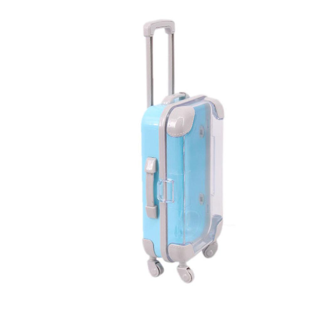 Traveling Case Toy Simulated Suitcase For Children Home Use Rectangular Pink Storage 1Pack
