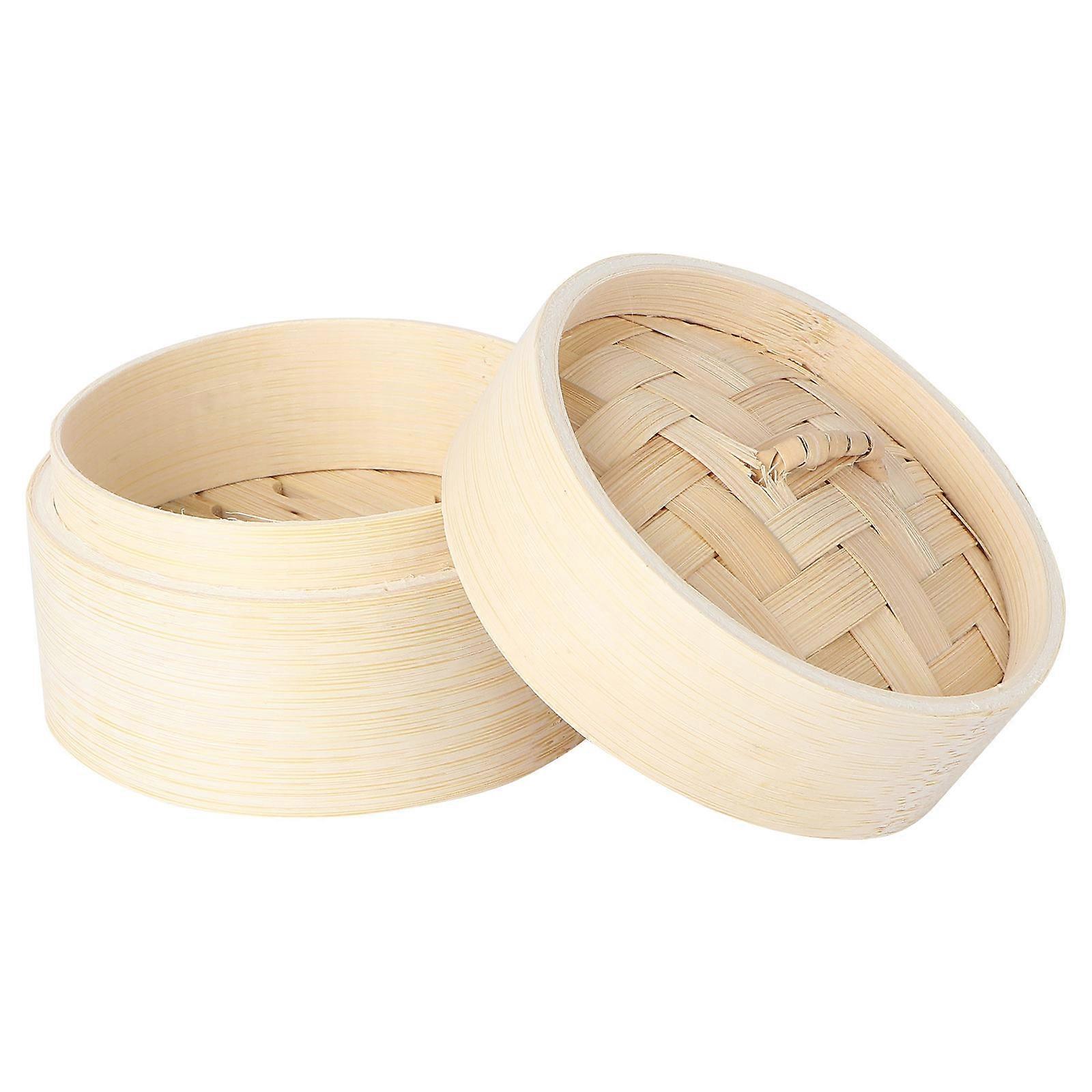 Wooden Steamer Basket with Tight Fitting Lid for Efficient Steaming of Dim Sum, Desserts, Buns, and Dumplings – Cooking Accessories