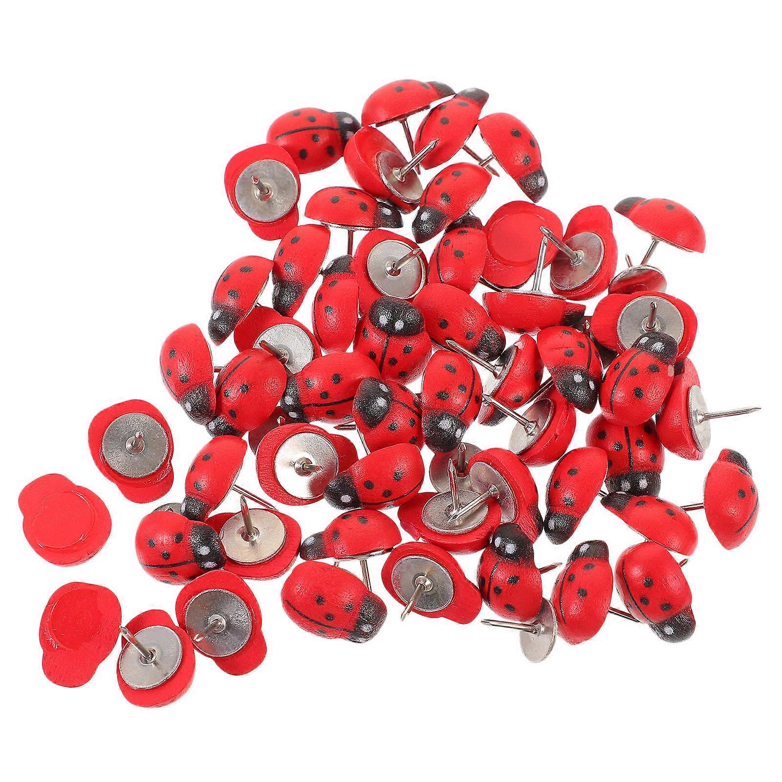 Small Thumb Tacks Multi Function Push Pin Homeowners Bulletin Board Use .50X1.20X0.95CM 50Set
