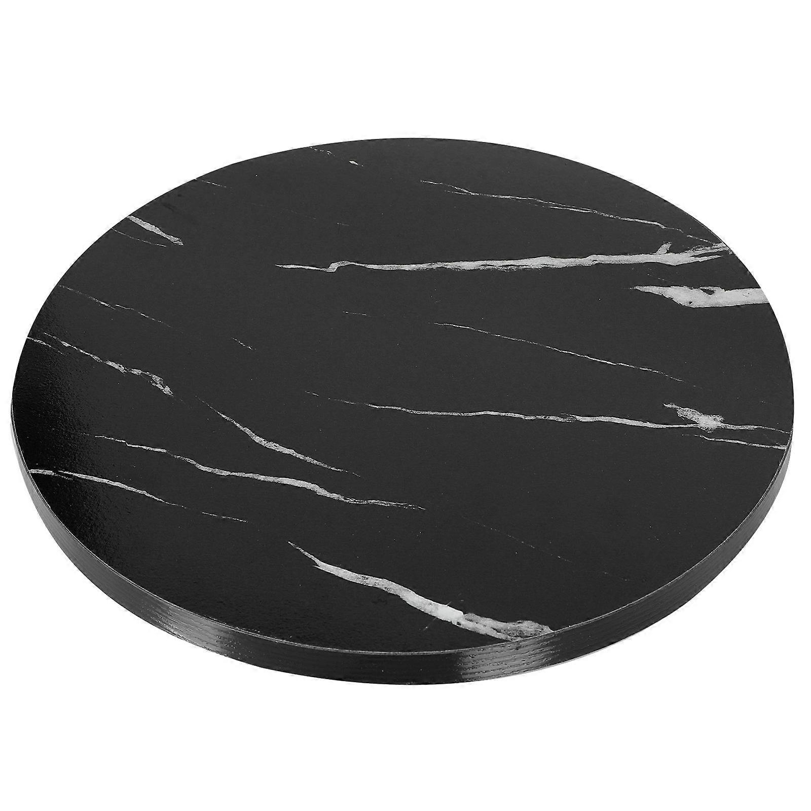 Dining Table Rotating Tray Turntable Helper For Housewarming present Square Shape Black Color 1Set