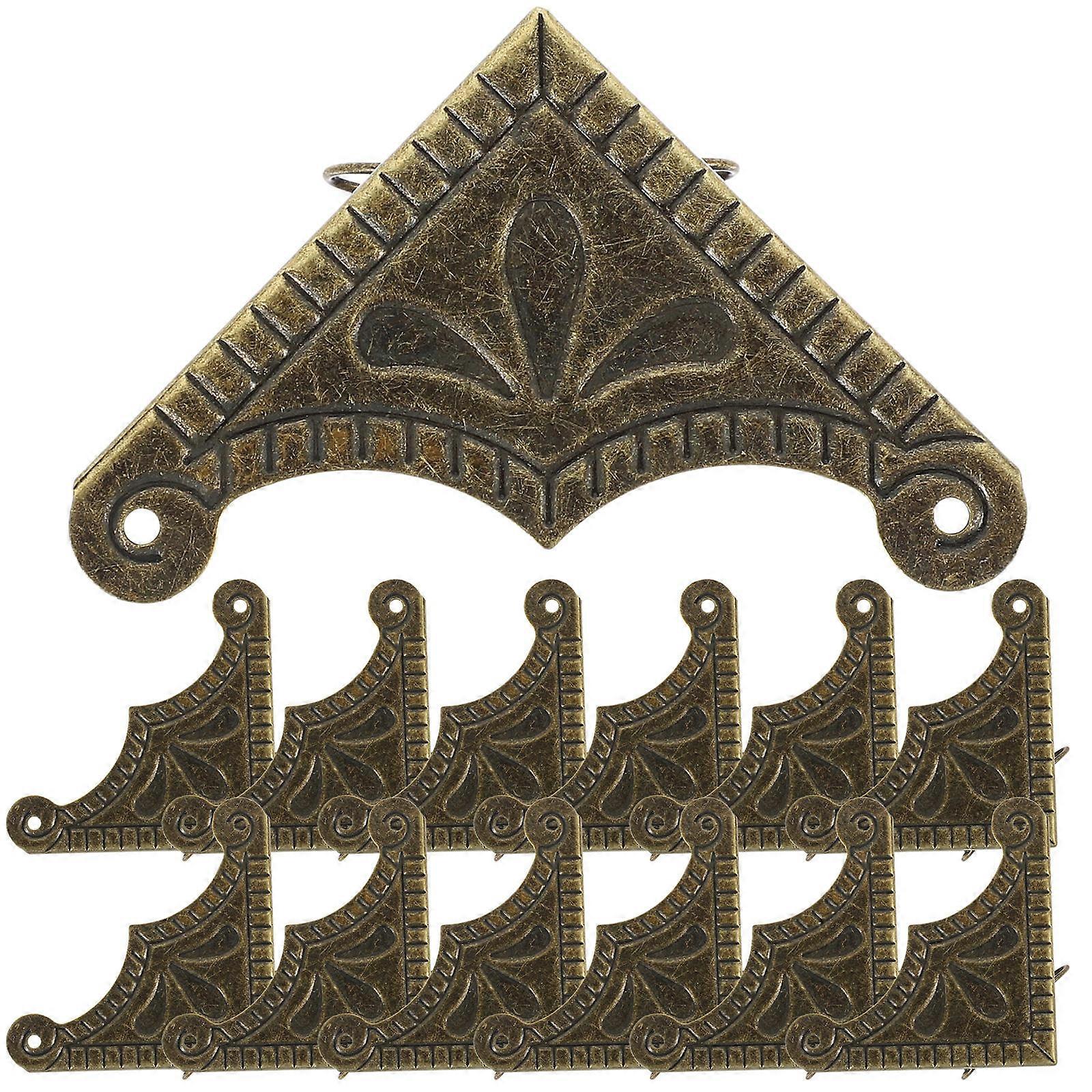 Box Edge Protector Iron Protection For present Box Dark Green 5.00X3.90X0.80CM 30Pcs