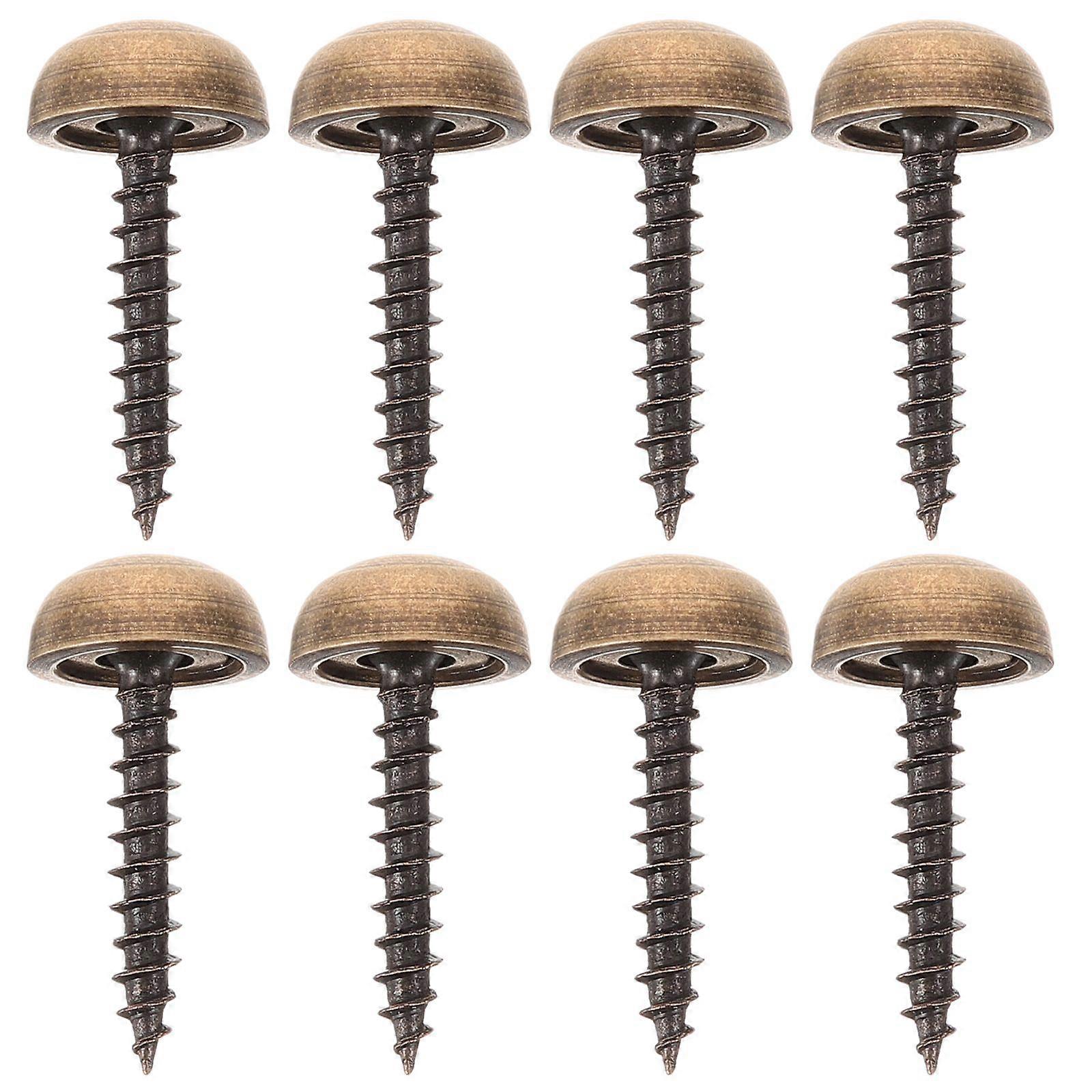 8 stk polstring stifter speilfesteskruer speilskruer med dekorative hetter