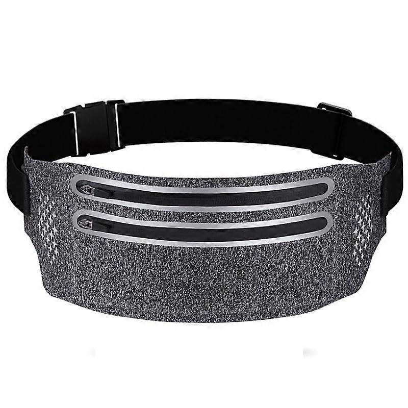 Running belt for women men, running phone holder with waterproof adjustable elastic strap (Dark gray) Ref: 5000