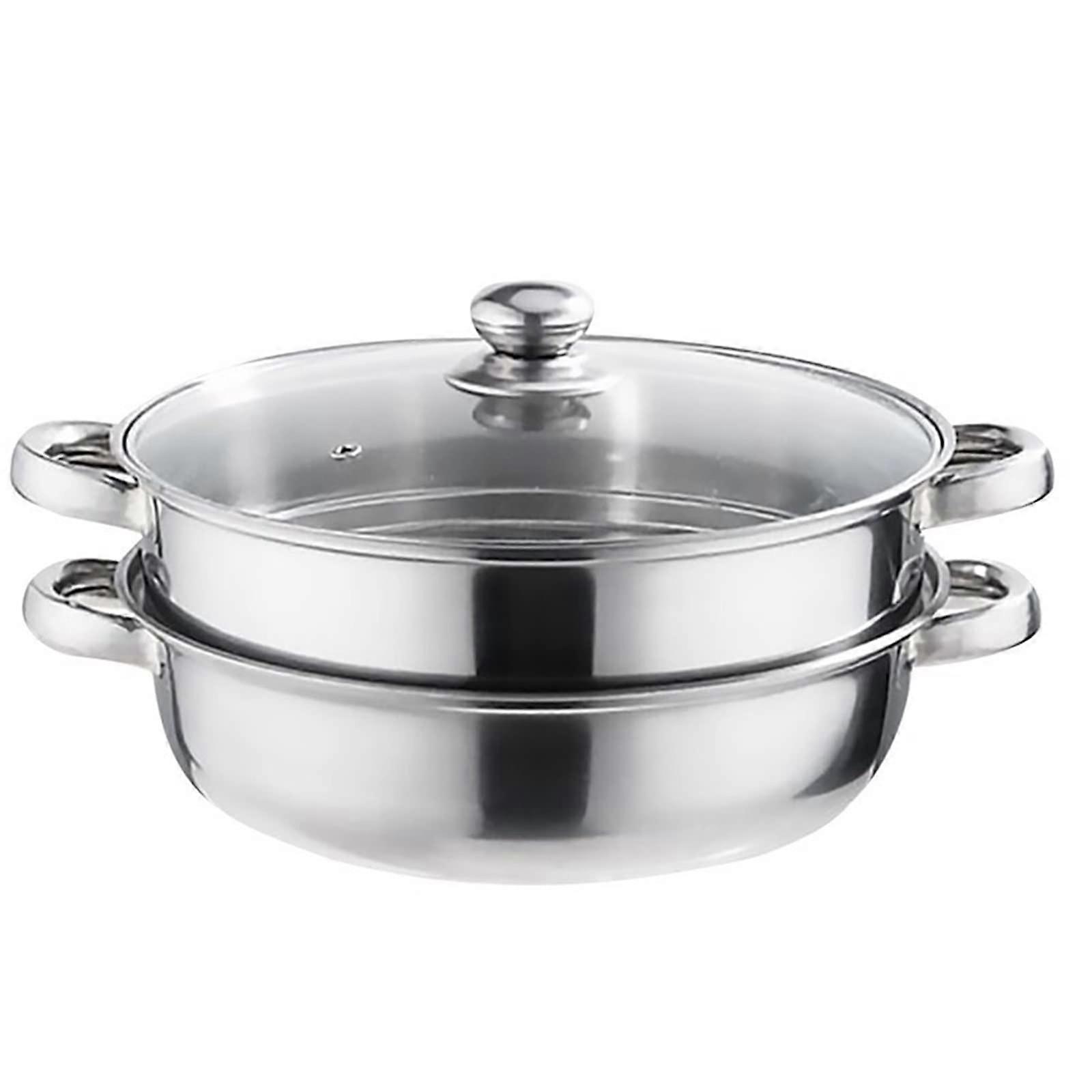 Soup Pot Multi Function Double Layer Soup Steamer Stainless Steel Steamer Multi Layer Cooking Pot Gift Pot