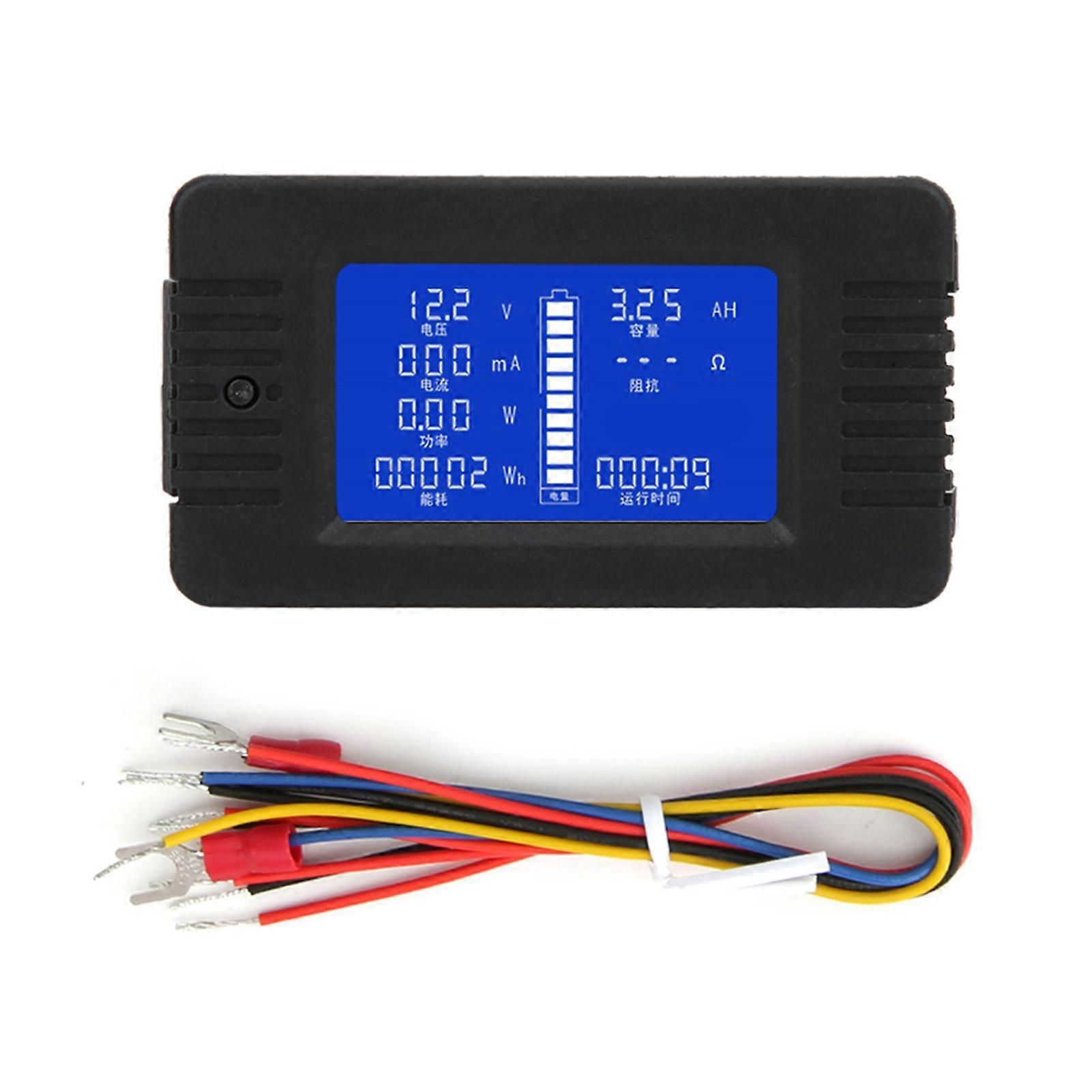 PZEM-015 Multifunctional Battery Meter Current Voltage Power Energy Capacity Tester with Impedance Measurement for Accurate Diagnostics