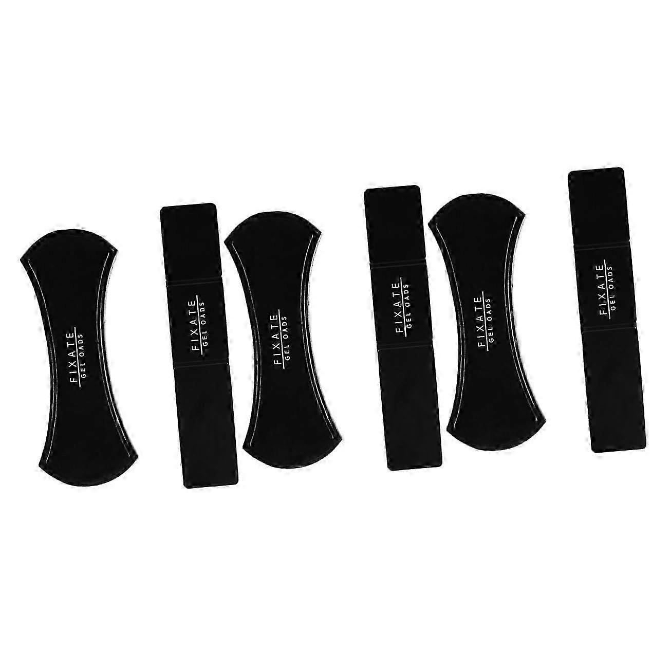 6 Pcs Universal Antislip Gel Pad for Car Holders and Phone Stands in Black, Compatible with Various Brands