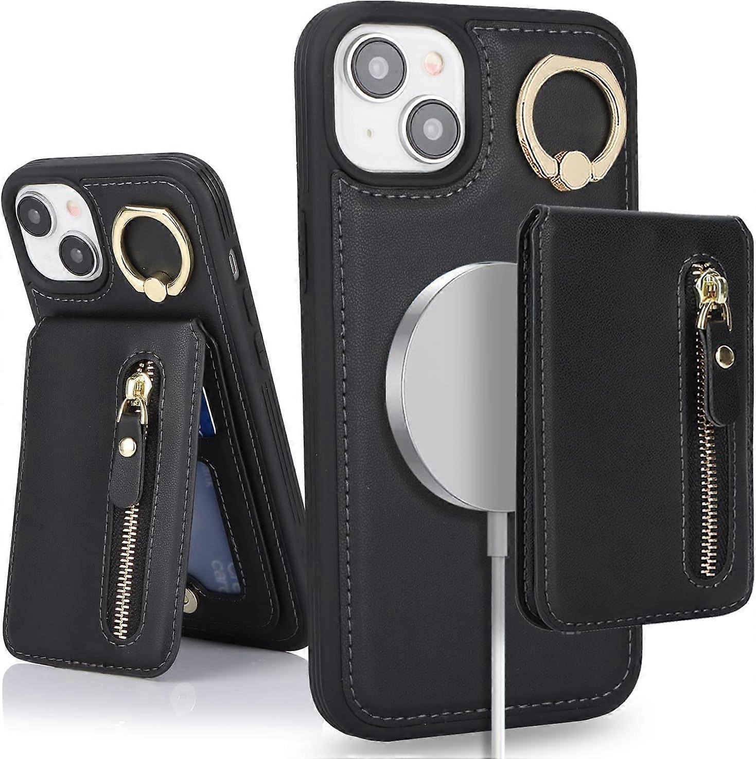 iPhone 13 Leather Case - Black