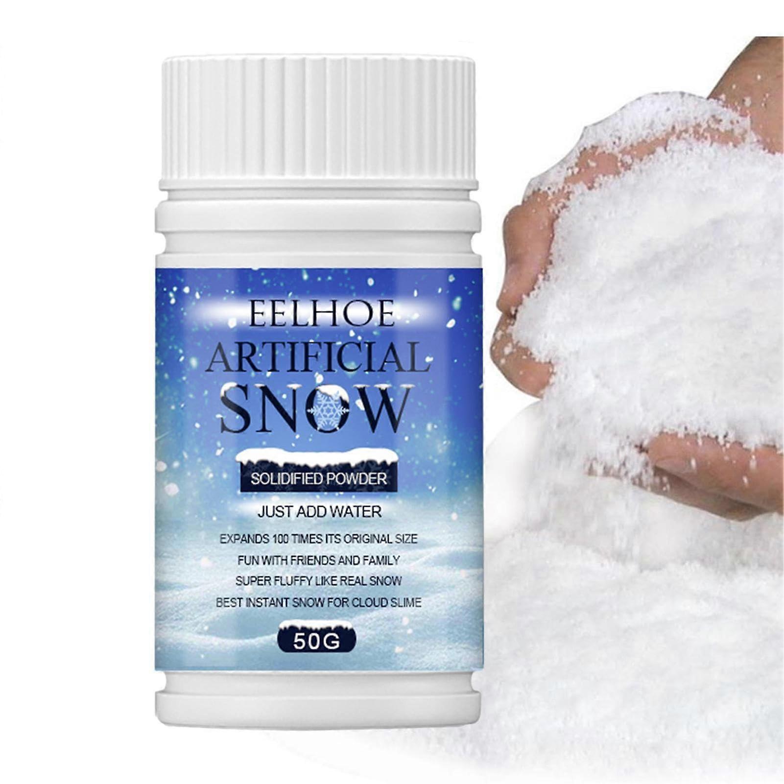 Artificial Snow Powder Conjuring Props Christmas Decoration Fine White Flakes Indoor Use 1 Oz
