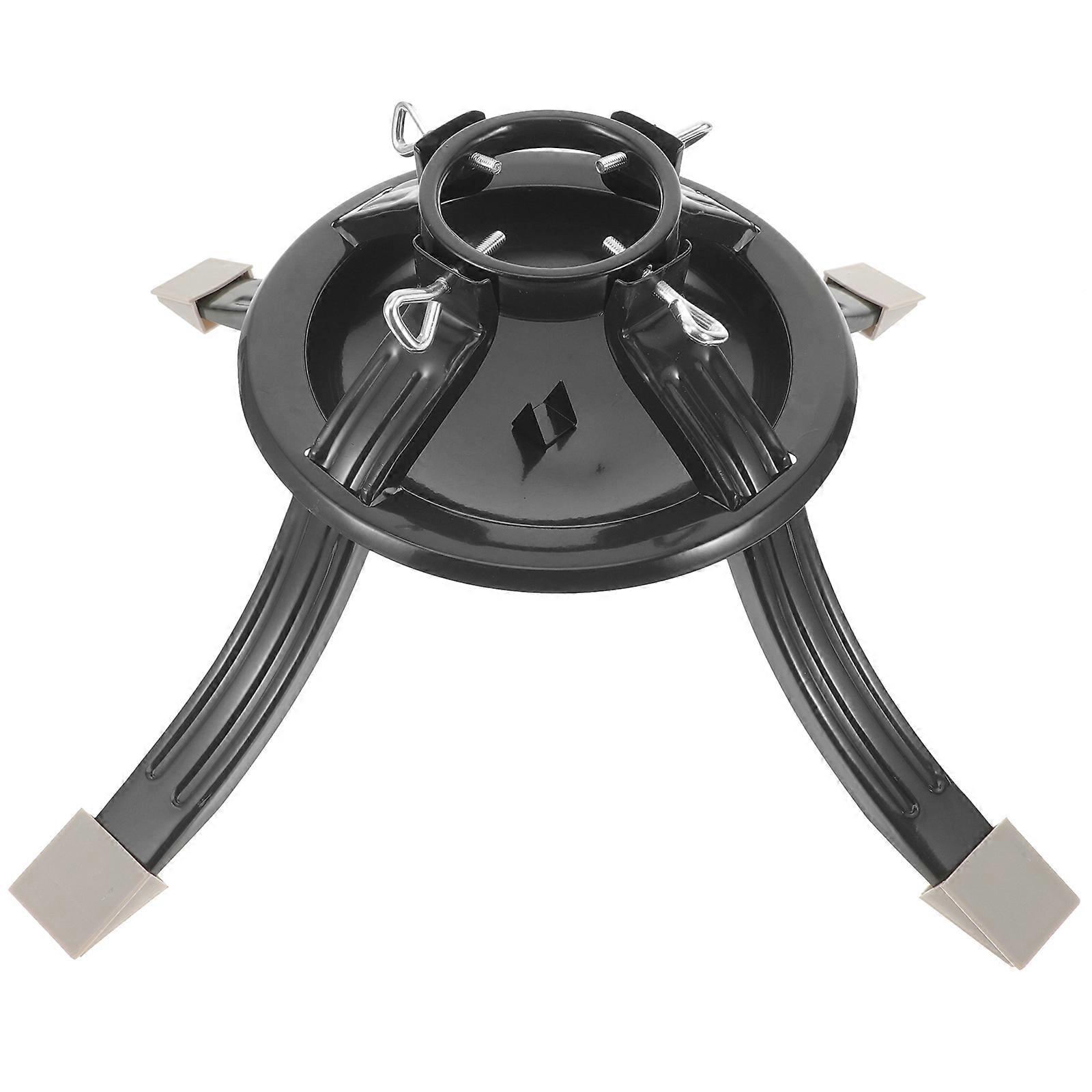 Heavy Duty Tree Stand Metal Round Base for Stable Placement Christmas Party 1Set