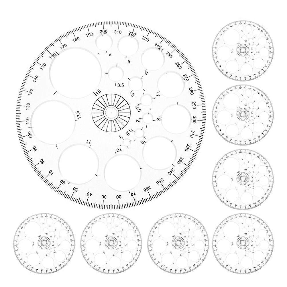 Circle Template Ruler For Teachers 8Pack