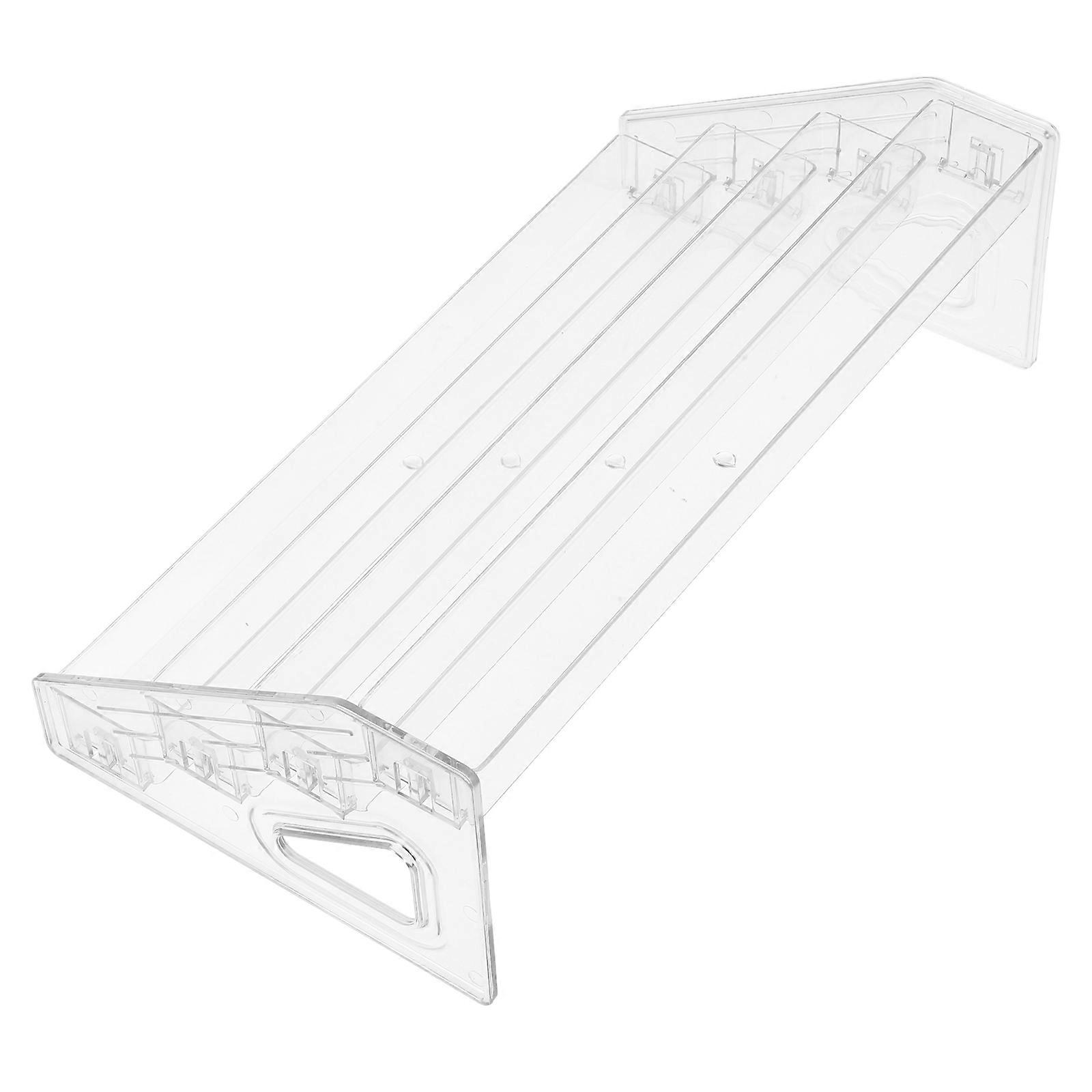 Clear Acrylic Greeting Card Organizer Rack Tiered Display Stand For Countertop Storage 1Pcs