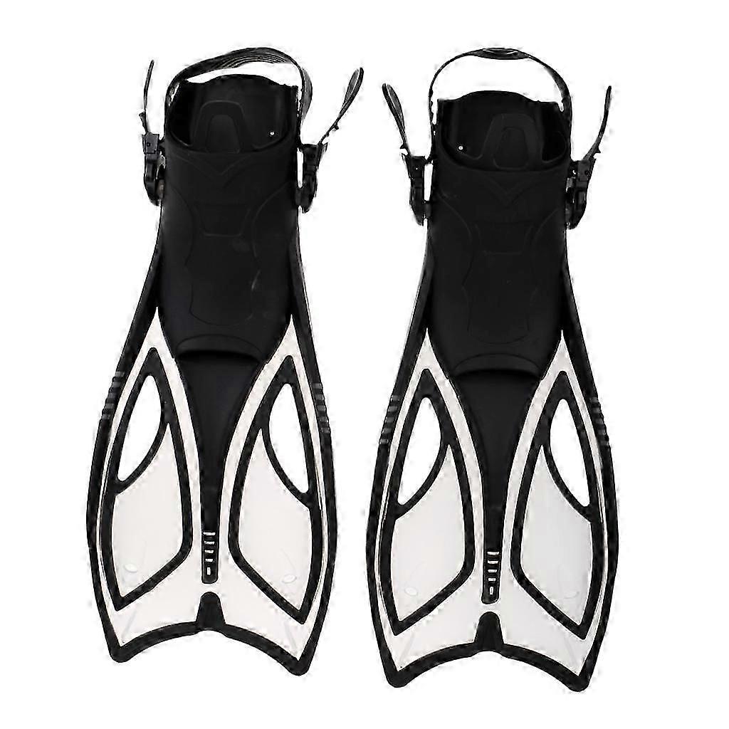 Professional Scuba Snorkel Equipment Swimming Flippers Adjustable Diving US 3-13