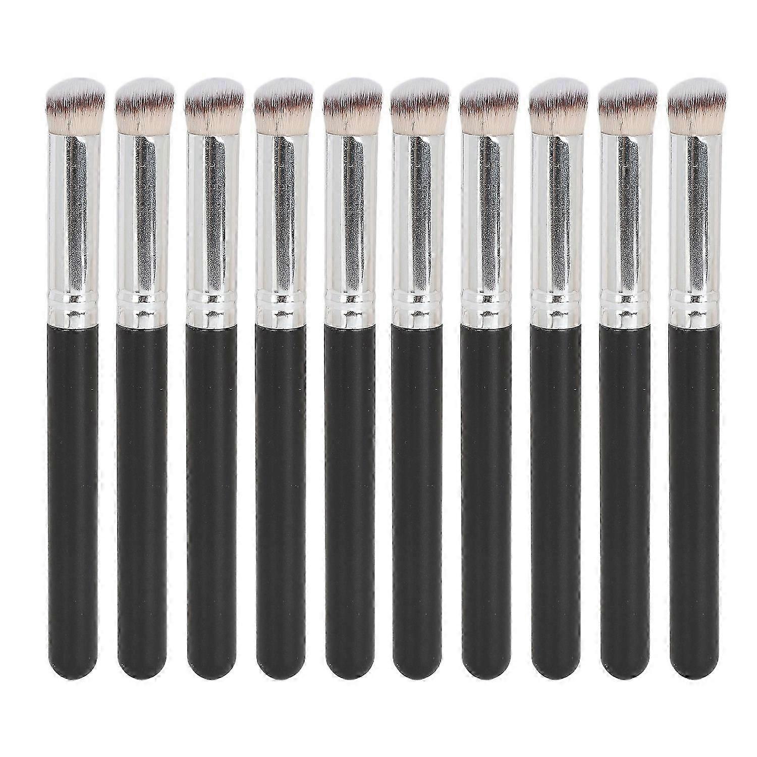 10Pcs Concealer Makeup Brush Soft Bristle Mini Evenly Apply Applicator for Eyes Face