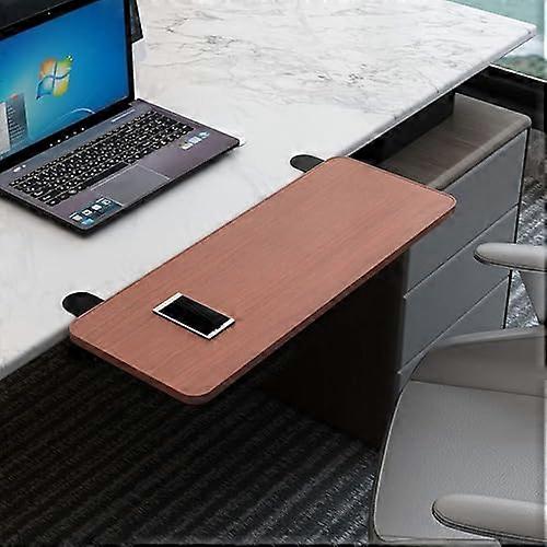 Keyboard drawer – Solid wood desk extension with Cclip, ergonomic computer armrest, 65 x 25 cm
